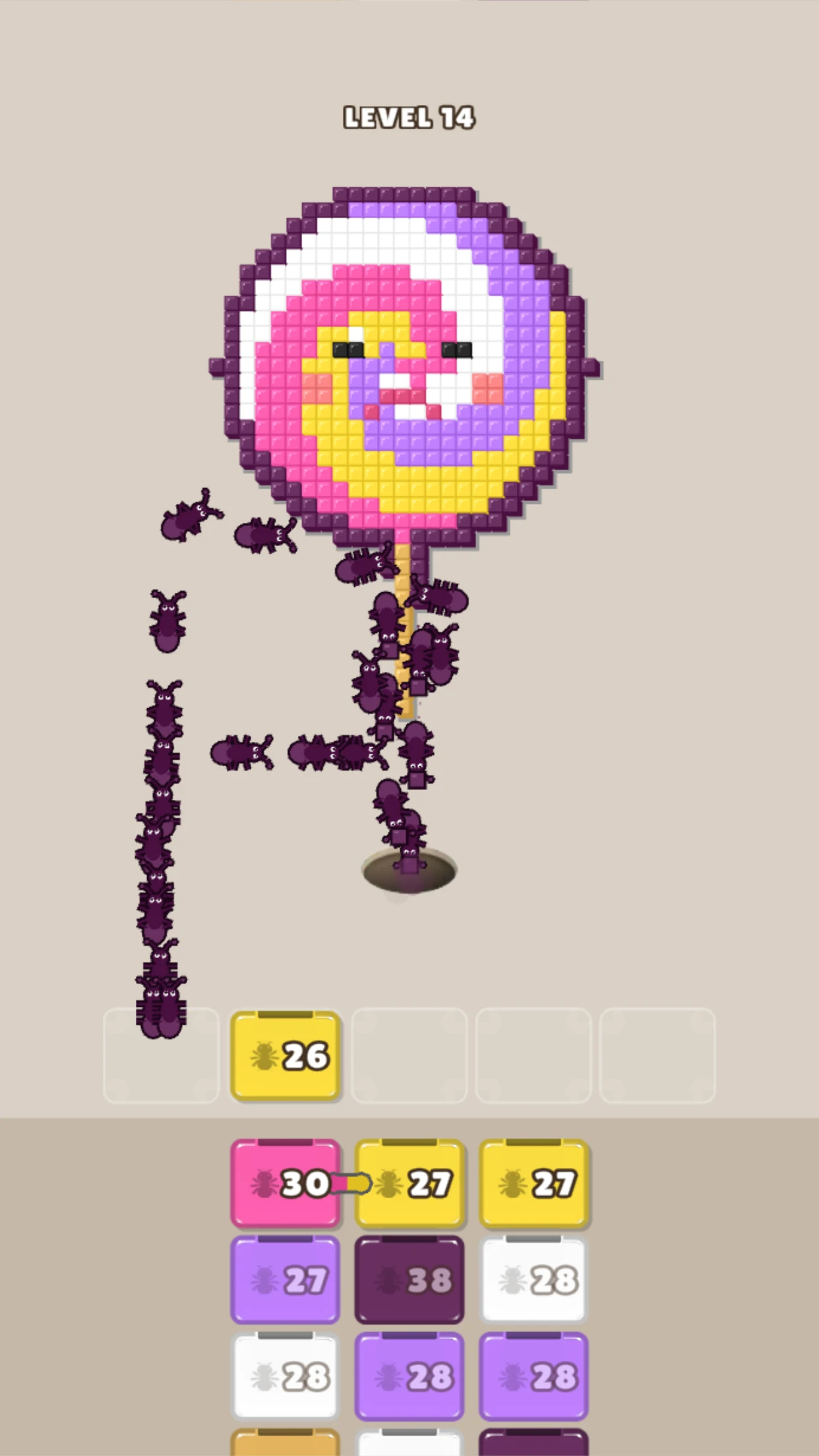 Ants Flow: Pixel Color Puzzle! screenshot