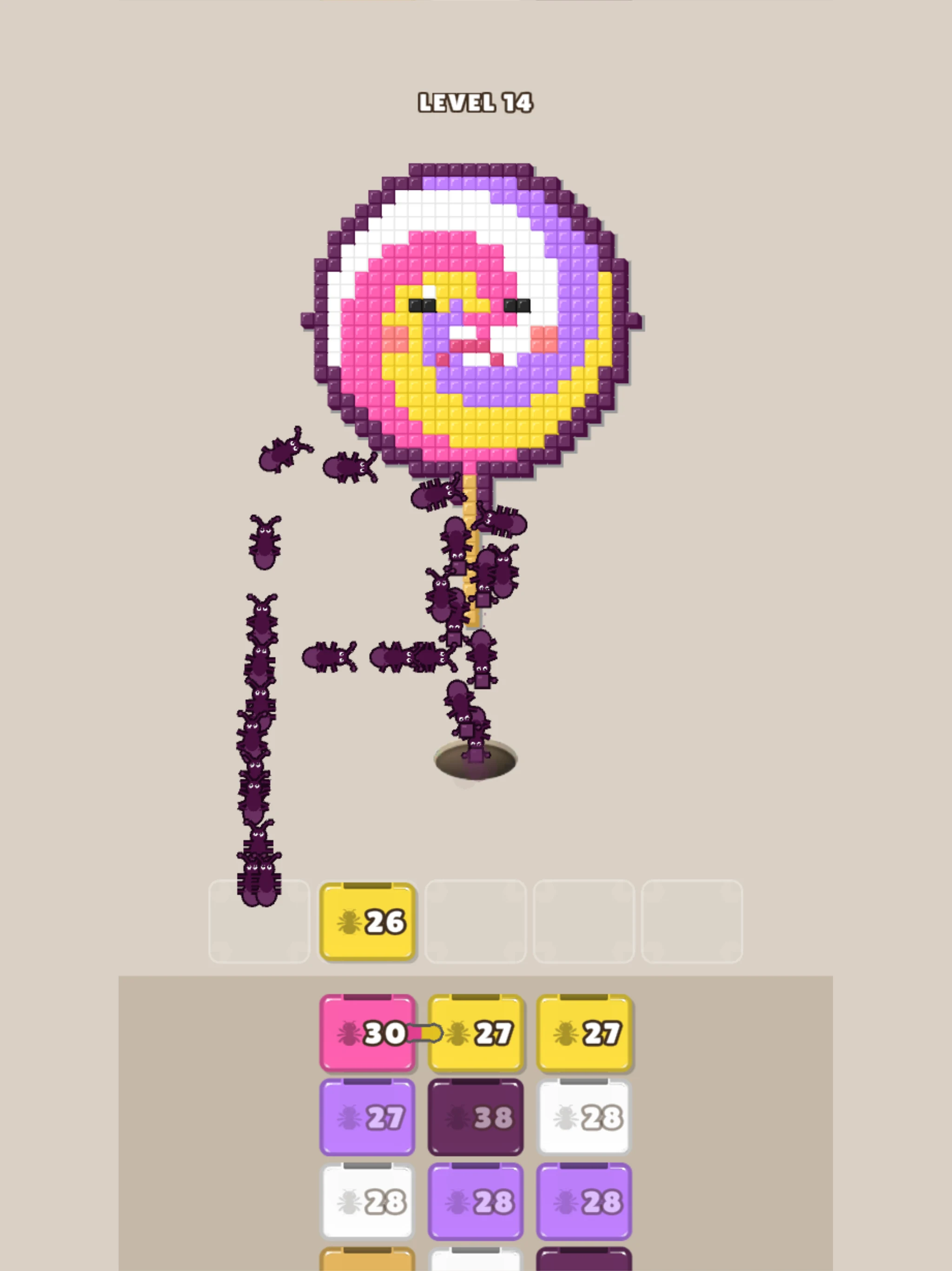 Ants Flow: Pixel Color Puzzle! screenshot